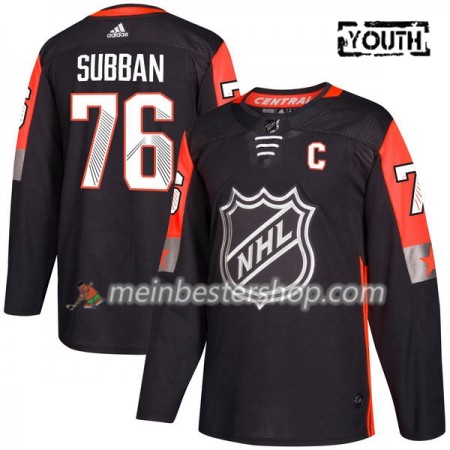 Nashville Predators Subban 76 2018 NHL All-Star Adidas Schwarz Trikot Authentic - Kinder